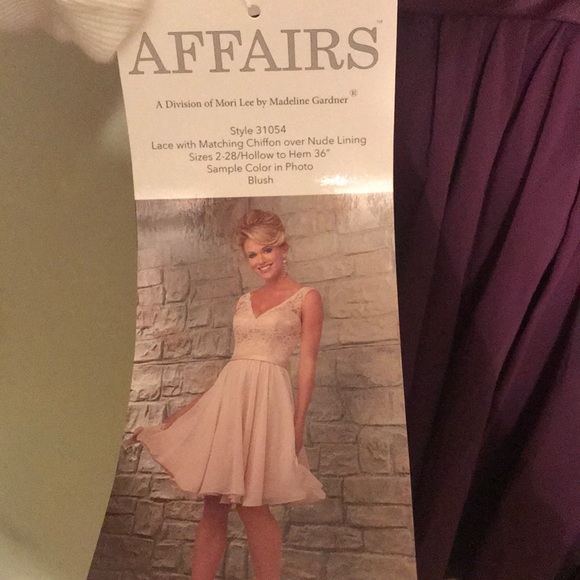 Never worn, stunning eggplant dress. Size 4. - Picture 3 of 3